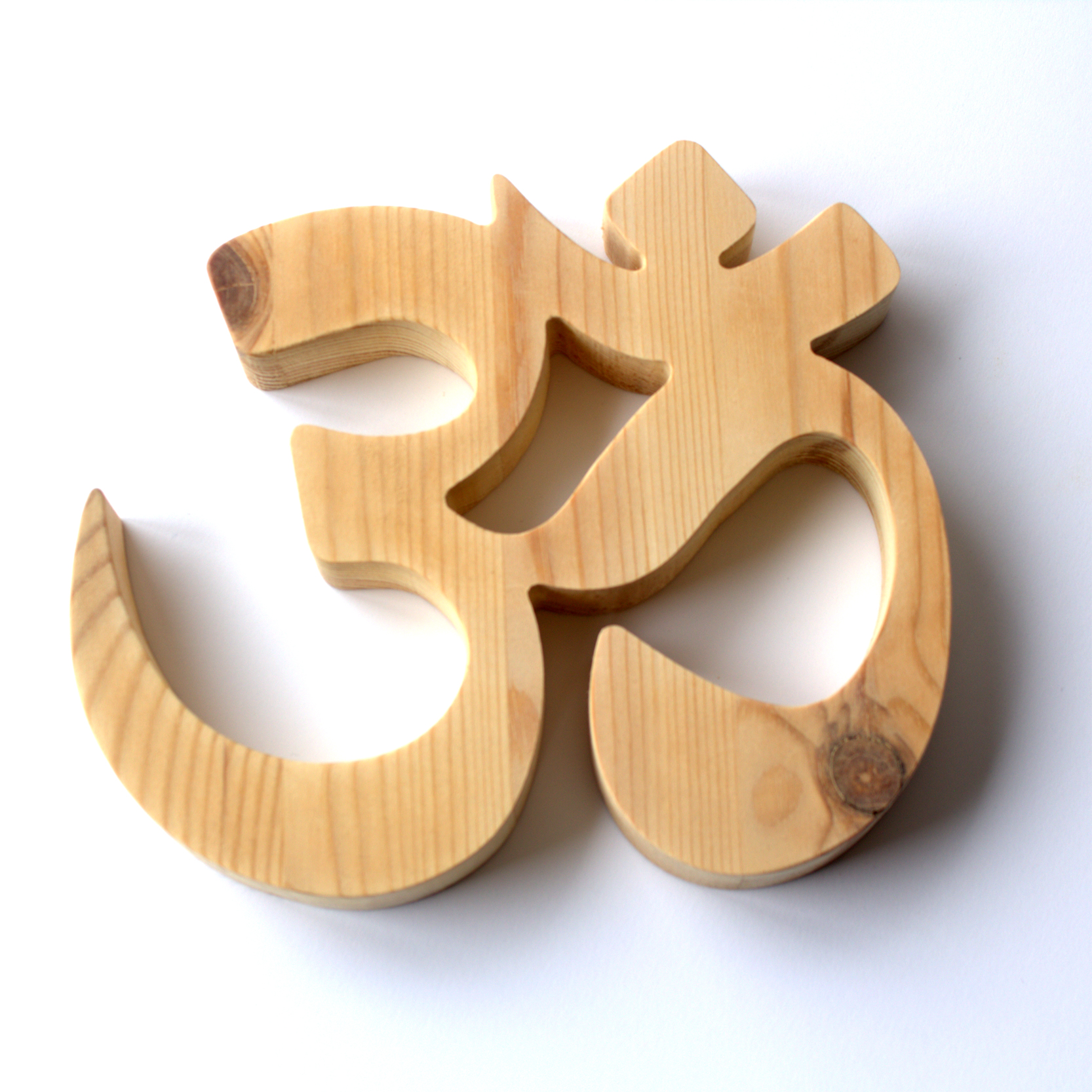 Om / Aum Zeichen ca. 18x15x2,4cm aus Kiefernholz – Bild 3
