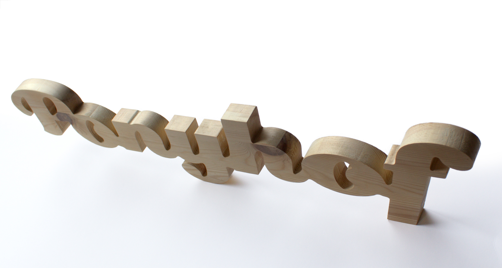 Dekor Schriftzug Ponyhof 70cm aus Kiefernholz – Bild 2